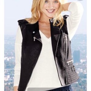🆕WOT Victoria’s Secret Genuine Leather Moto Vest